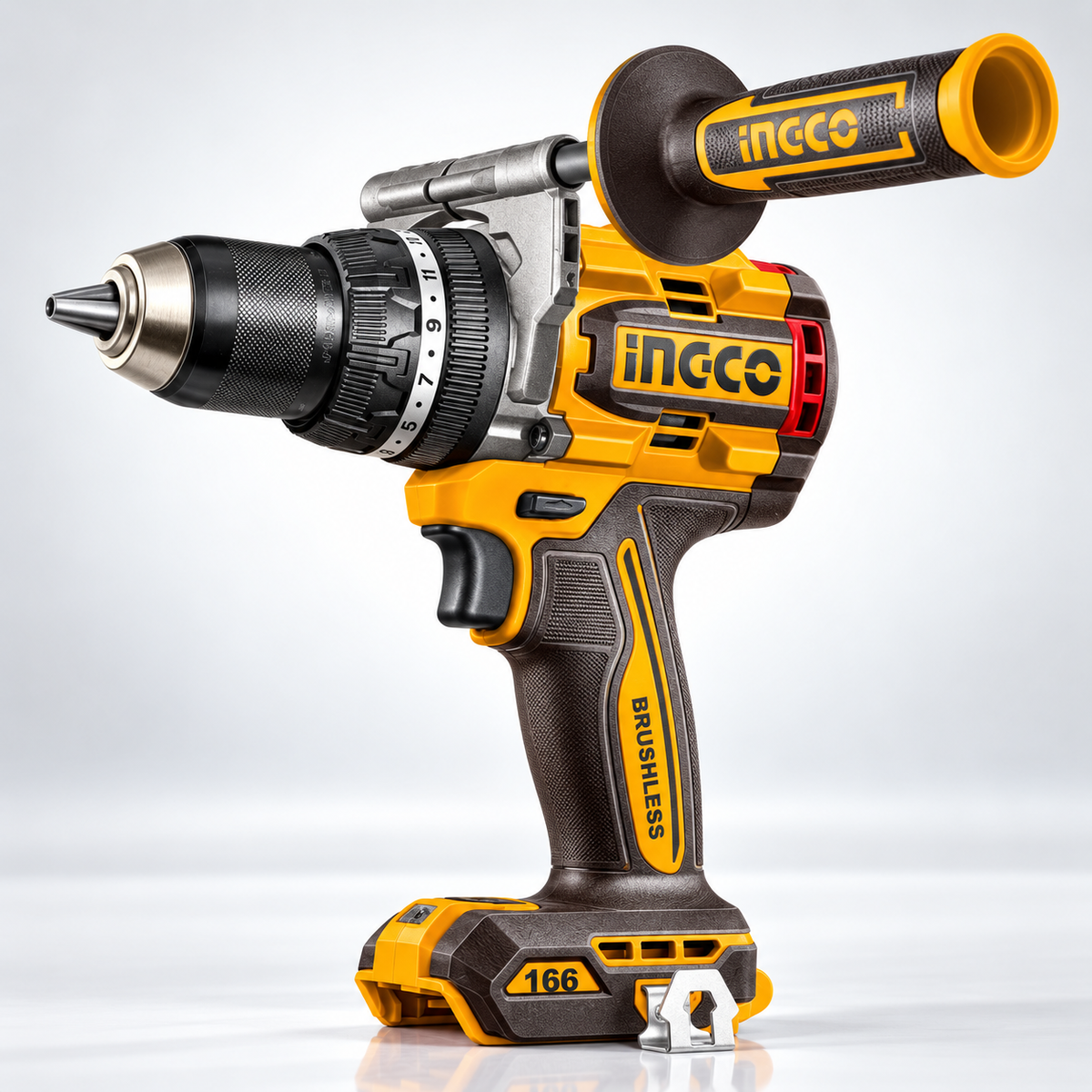 INGCO CIDLI201668 20V Brushless Cordless Impact Drill 166Nm | Kit