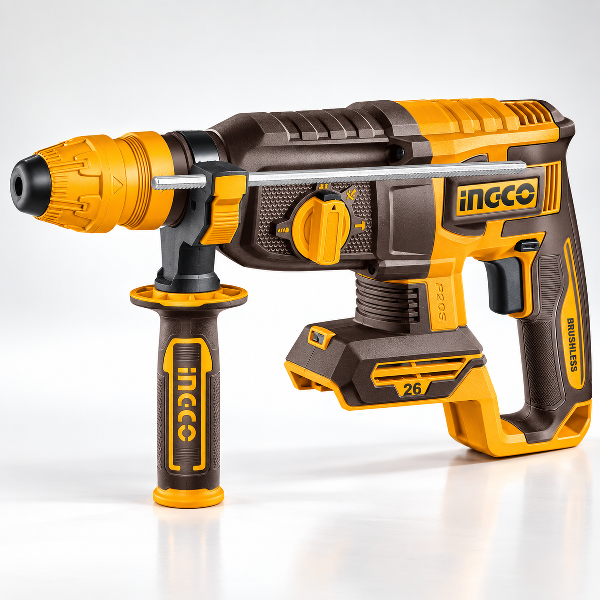 INGCO CRHLI202689 20V Brushless Cordless SDS Plus Rotary Hammer 26mm | Kit