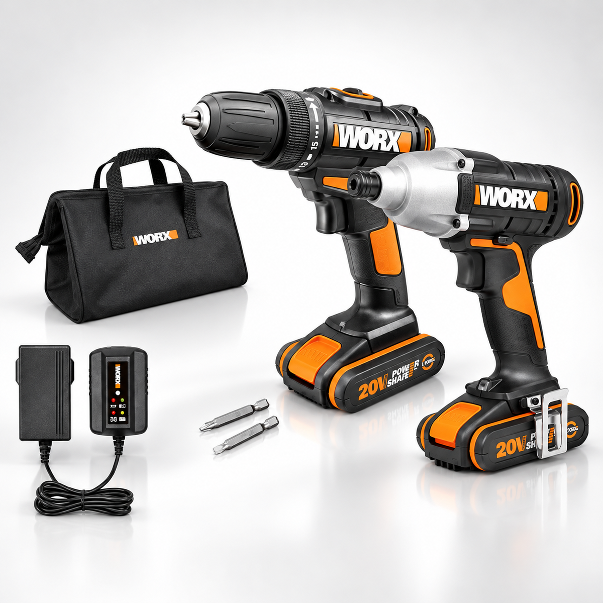 WORX Impact Drill & Impact Driver 1/4" COMBO 20V | Kit
