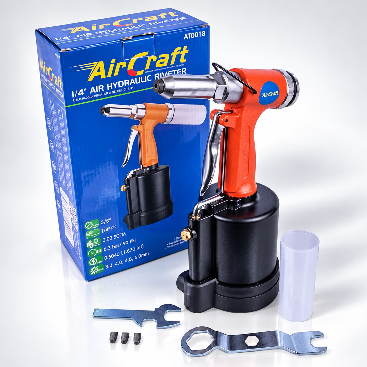 AirCraft AT0018 Pneumatic Hydraulic Pop Rivet Gun 4.8mm