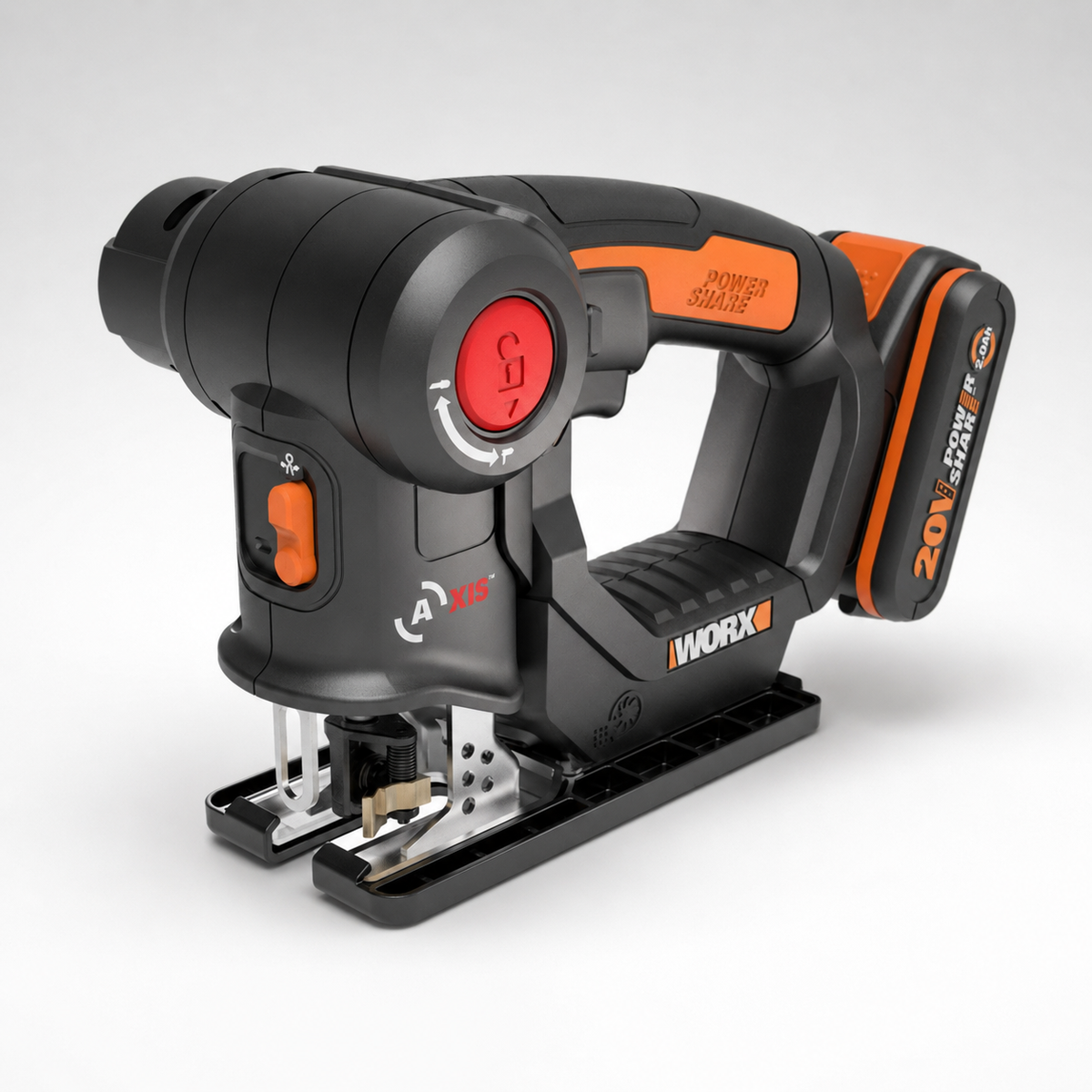 WORX AXIS Jigsaw & Recipro Saw 20mm 2-In-1 Cordless 20V | Kit